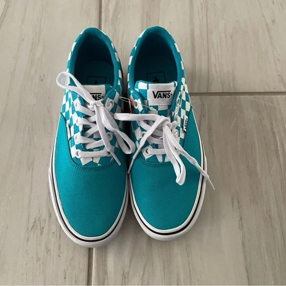 💫 SOLD 💫 🩵Checkerboard Blue Vans🩵 - Picture 6 of 7